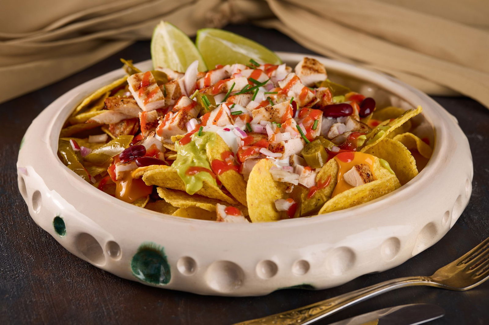 Tavuklu Nachos