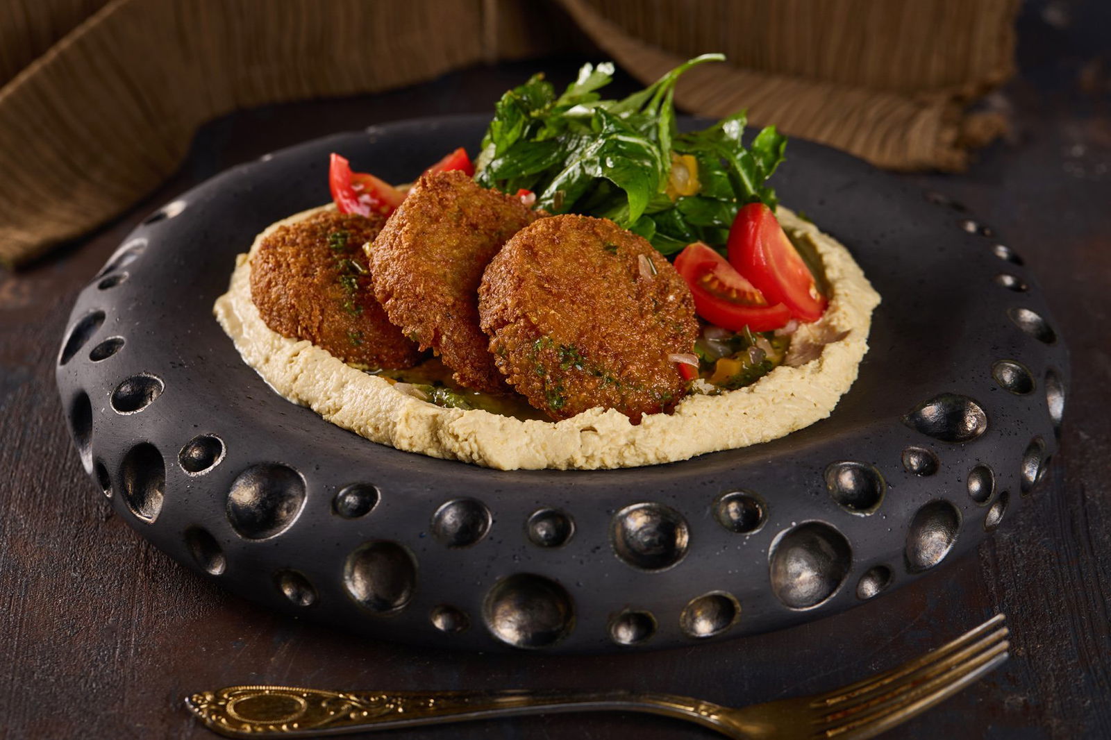 Humuslu Falafel
