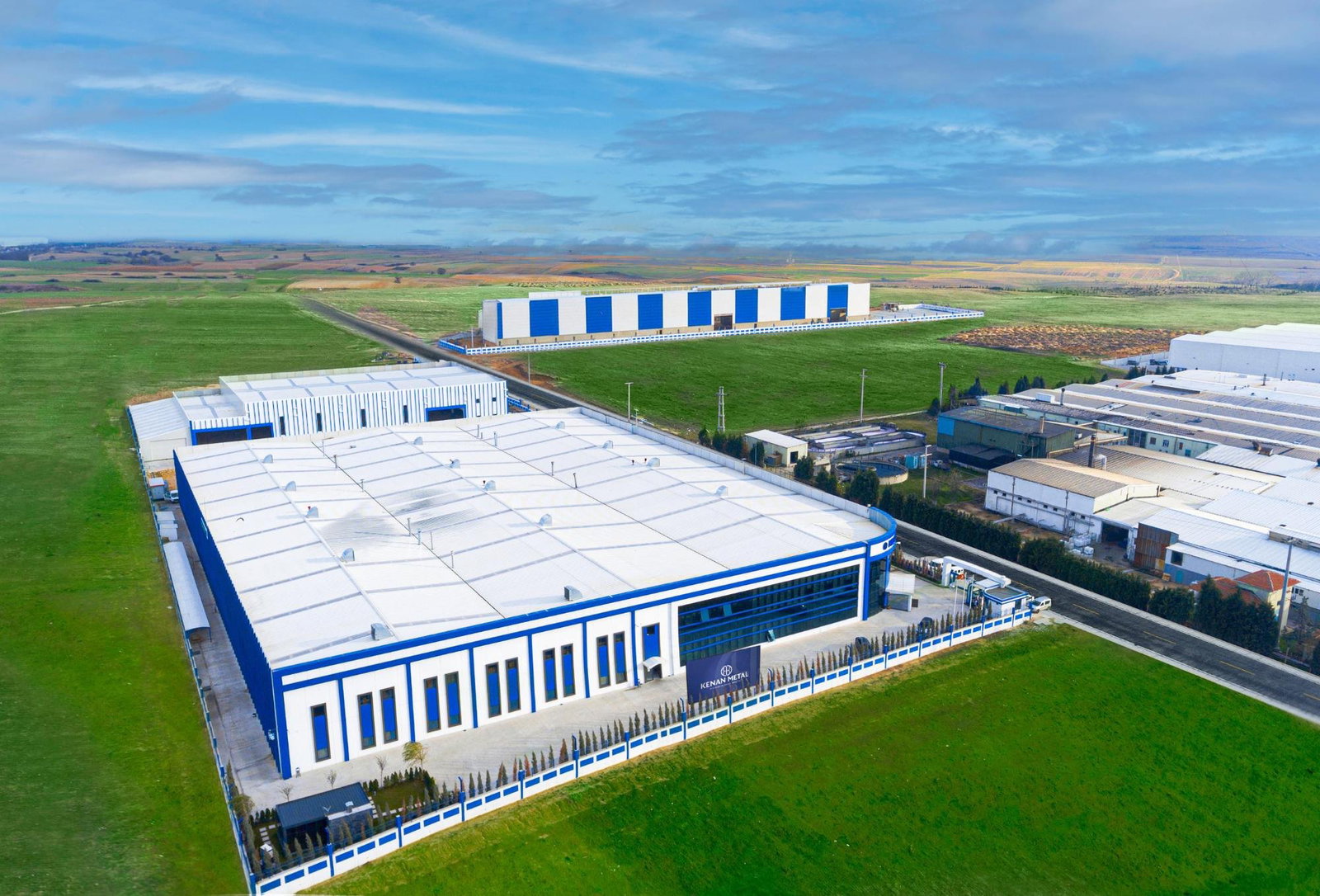 Kenan Metal aluminum extrusion plant housing the tool shop, presses and surface treatment lines