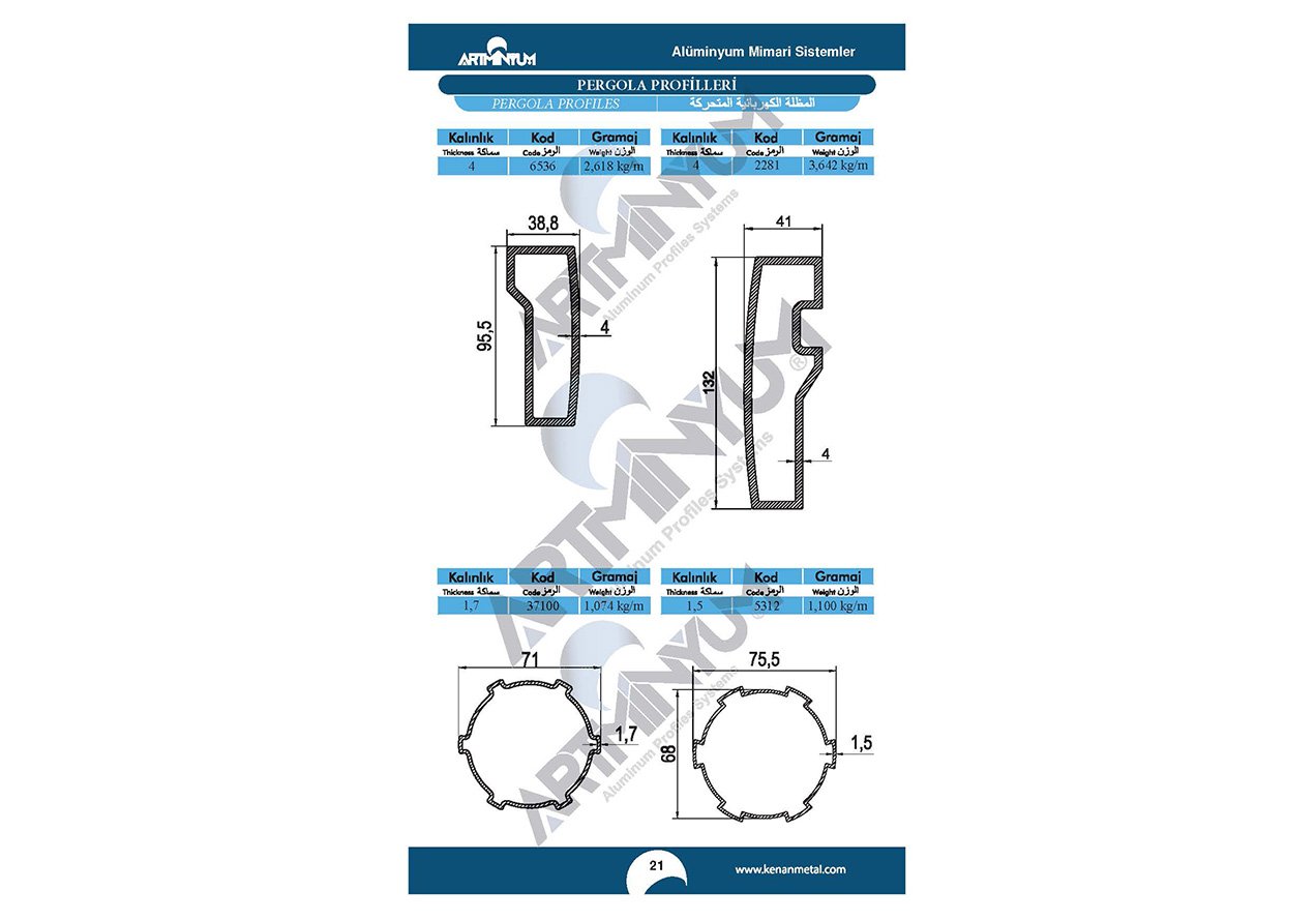 Pergola Profiles
