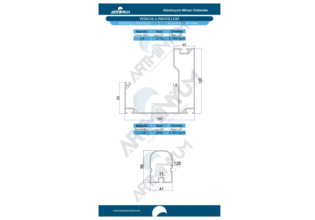 Pergola Profiles