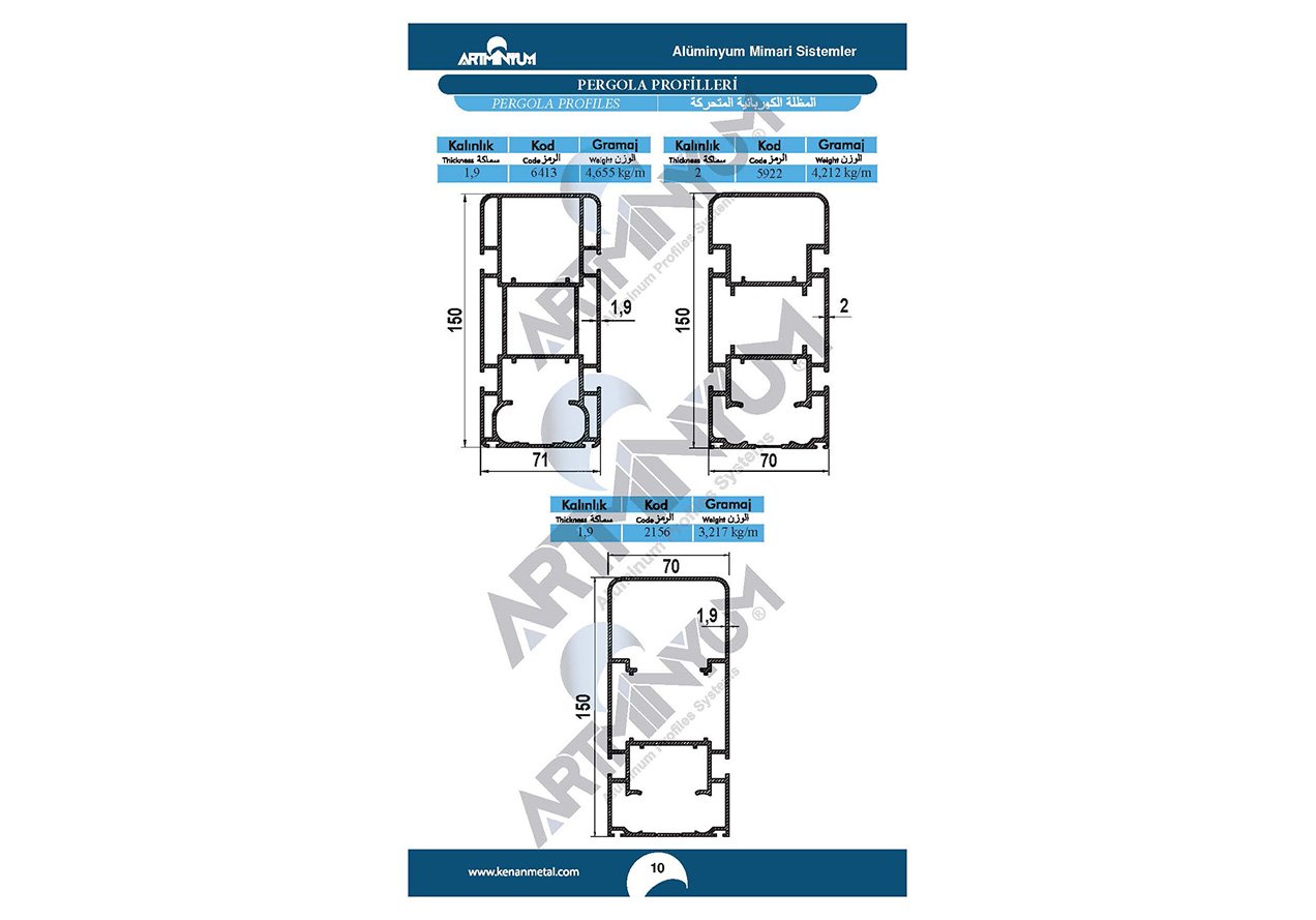 Pergola Profiles