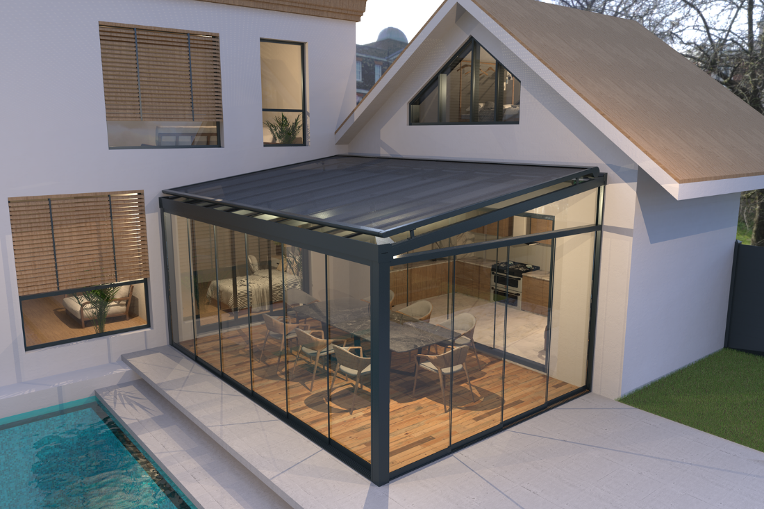 Sevilla Ceiling Curtain System: Stylish Outdoor Solutions
