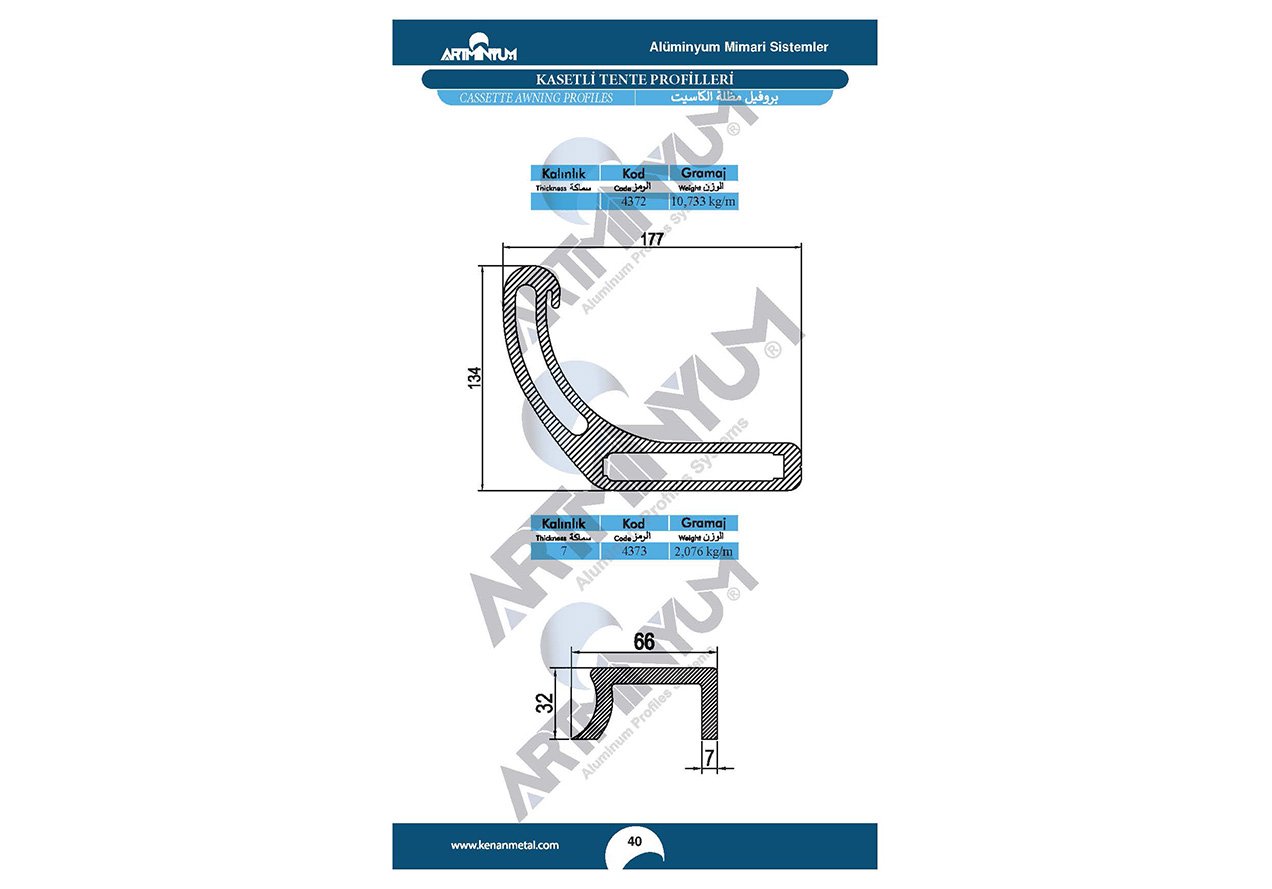 Awning Profiles