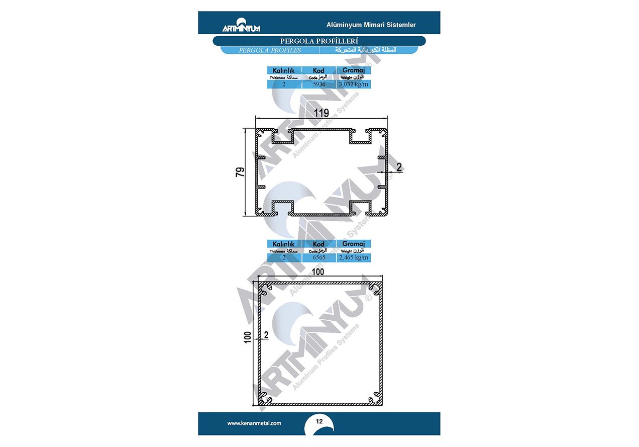 Pergola Profiles