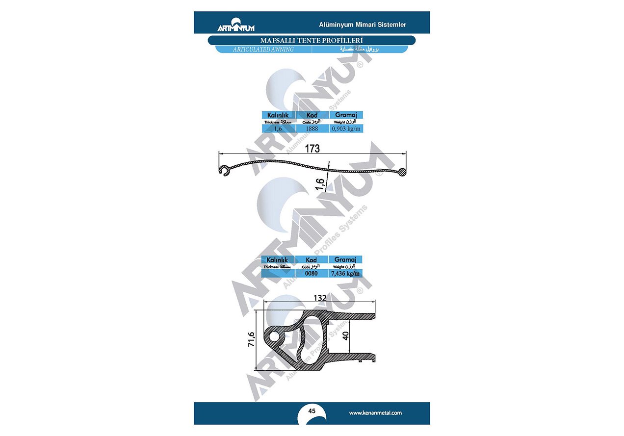 Awning Profiles