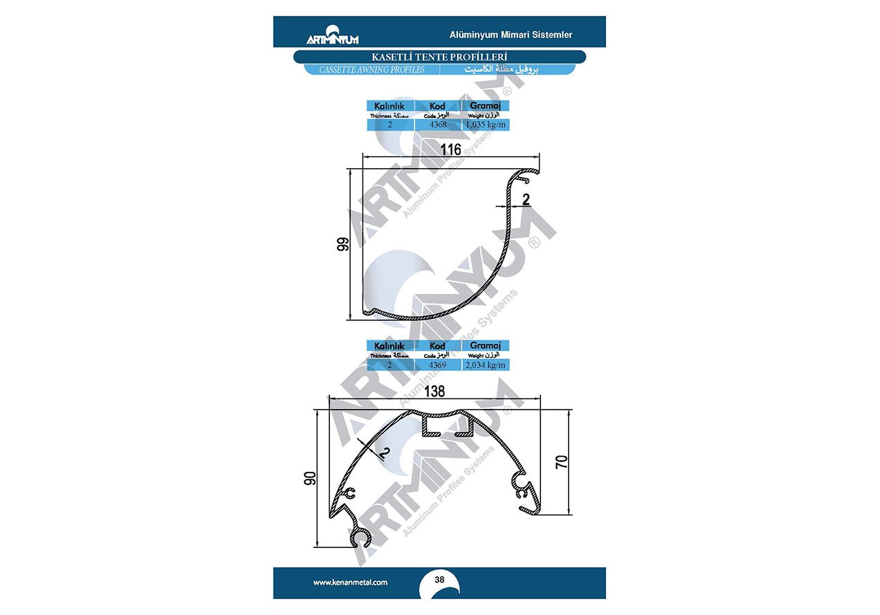 Awning Profiles