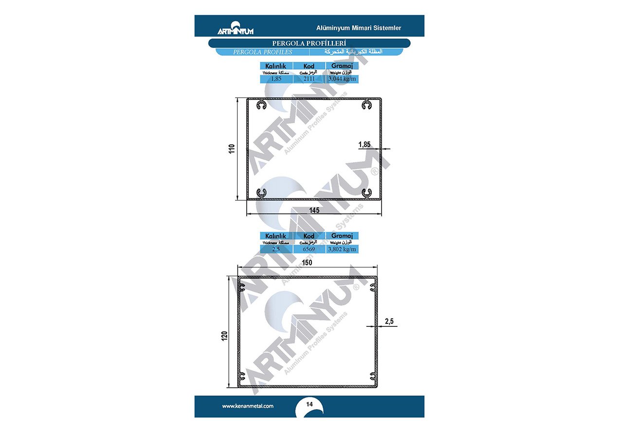 Pergola Profiles