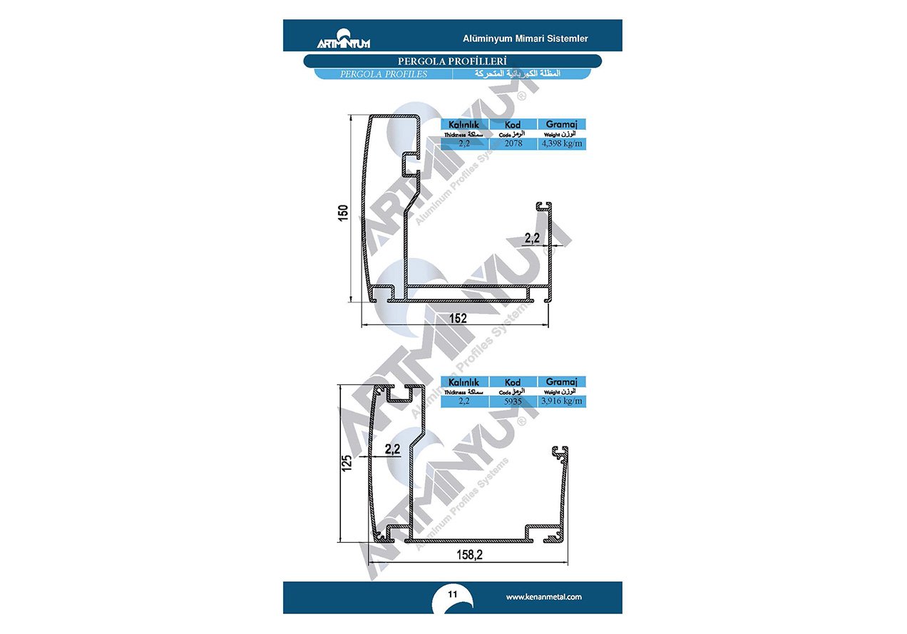 Pergola Profiles