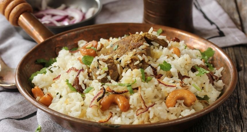 lamb meat rice kuzu eti