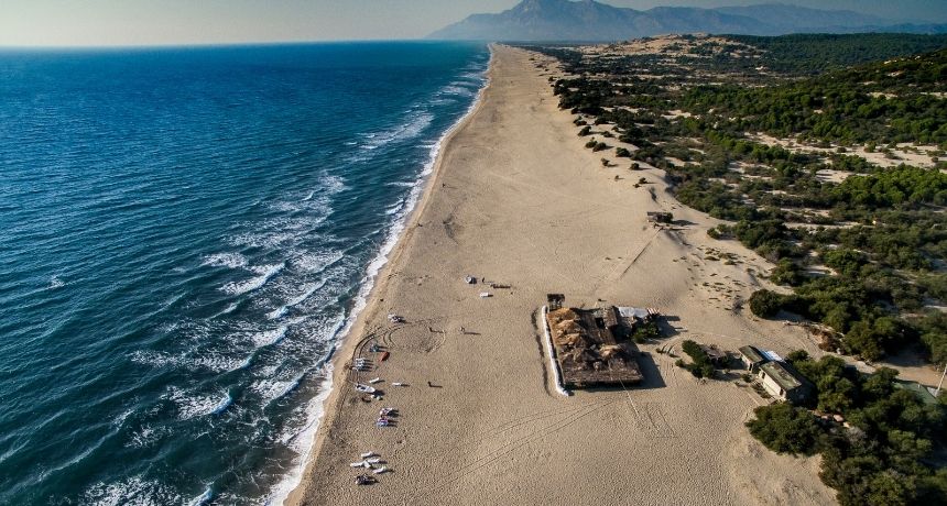 patara beach sahil kumsal plaj